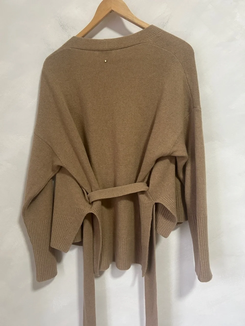 Cuyana Cashmere Wrap Sweater Cardigan | Size Small | Made in Italy - Picture 8 of 9